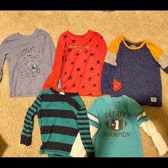 Lot of boys 4T long sleeve shirts